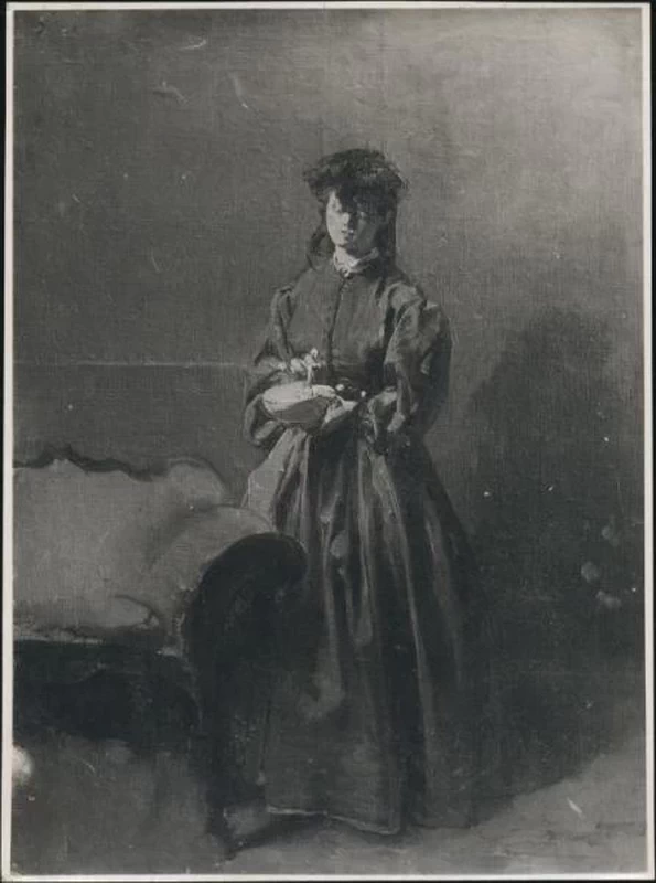 Donna con scodella - Collezione Maj